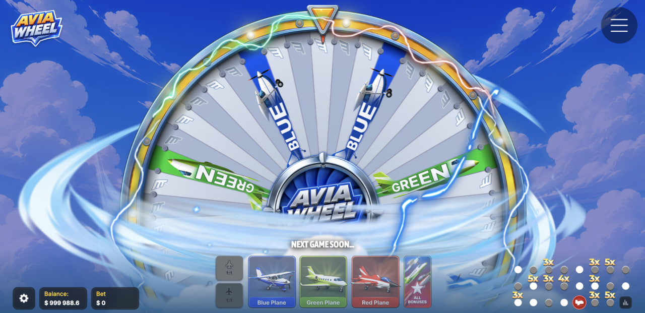 Avia Wheel avis, jeu de casino, bonus et démo : roue en rotation et cartes des avions